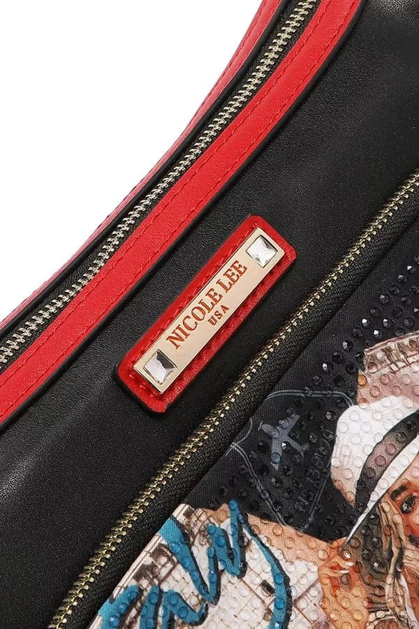 Nicole Lee USA Shoulder Bags MARTHA TRAVELS ITALY / OS Nicole Lee USA Martha Travels Italy Multi Pocket Shoulder Bag