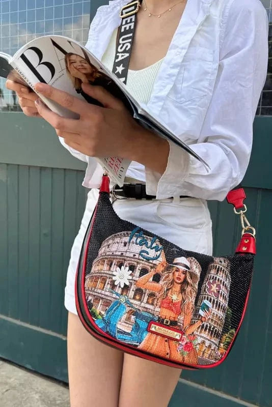 Nicole Lee USA Shoulder Bags MARTHA TRAVELS / One Size Nicole Lee USA Martha Travels Italy Shoulder Bag