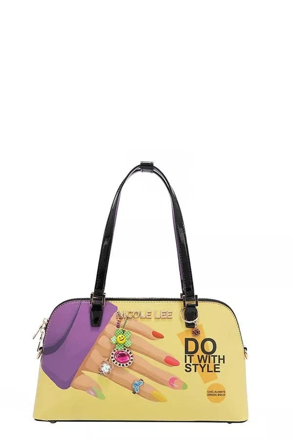 Nicole Lee USA Shoulder Bags NAIL POLISH / OS Nicole Lee USA Nail Polish Dome Shoulder Bag