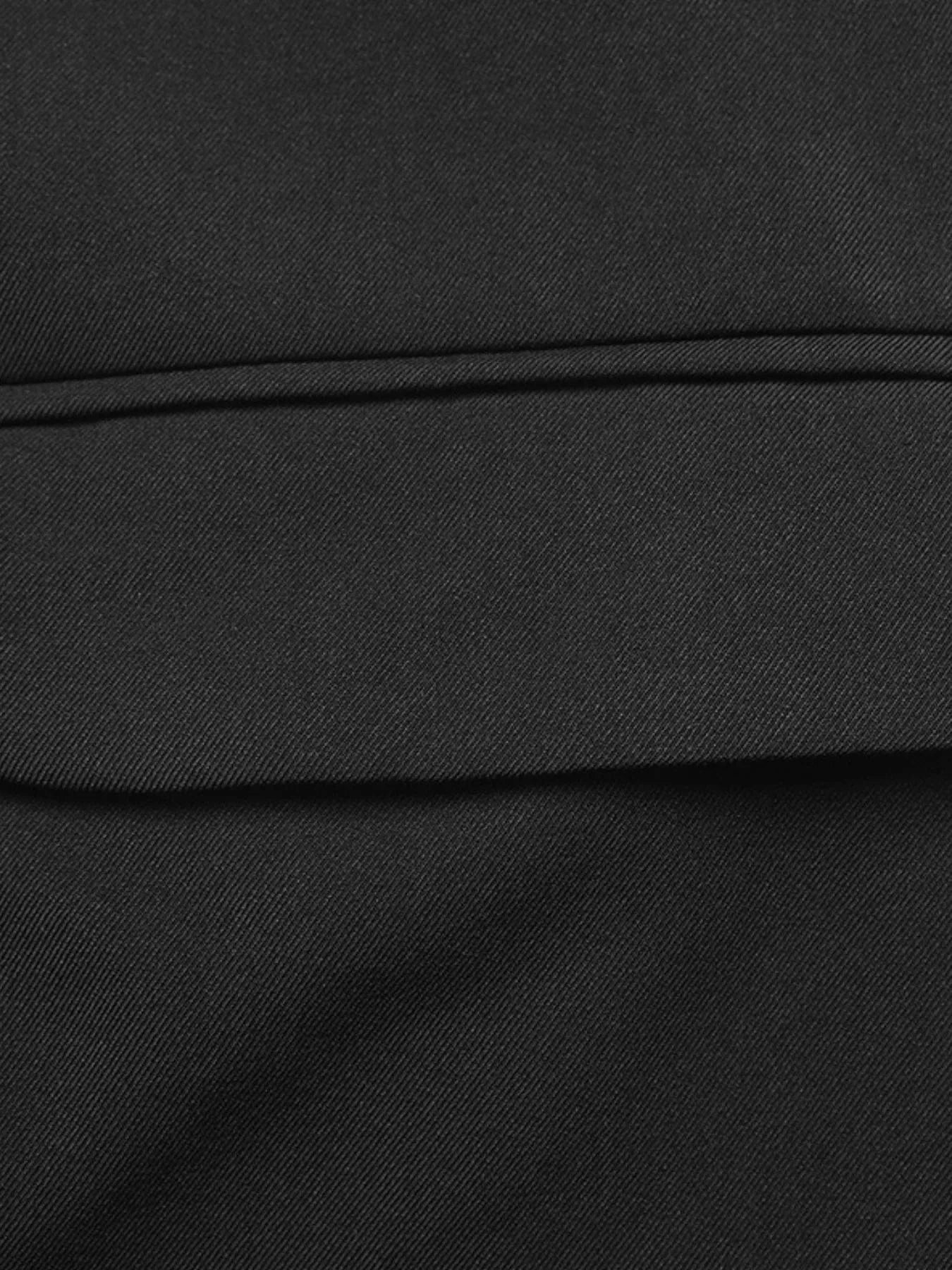 Perfee Blazers Striped Collar Long Sleeve Fake Two-Piece Blazer