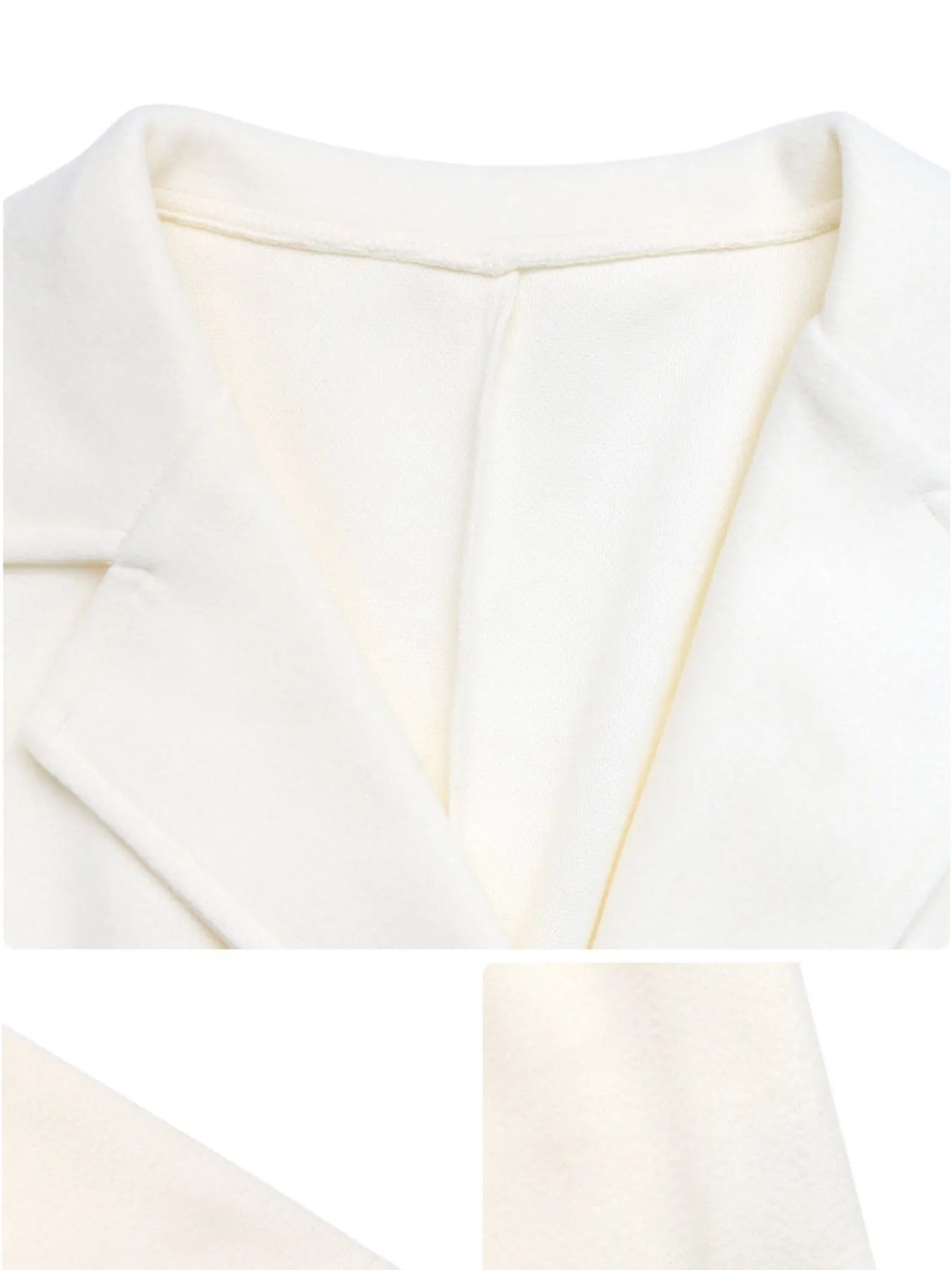 Perfee Trench Coats Lapel Collar Long Sleeve Longline Coat