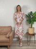 Printed Surplice Balloon Sleeve Dress - Premium Quality Dropshipping Women Dresses