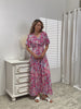 Double Take Multicolored V-Neck Maxi Dress - Premium Quality Dropshipping Women Dresses