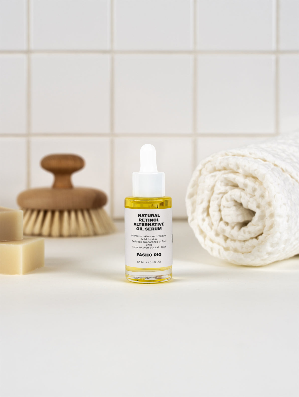 Vegan retinol alternative oil serum packaging