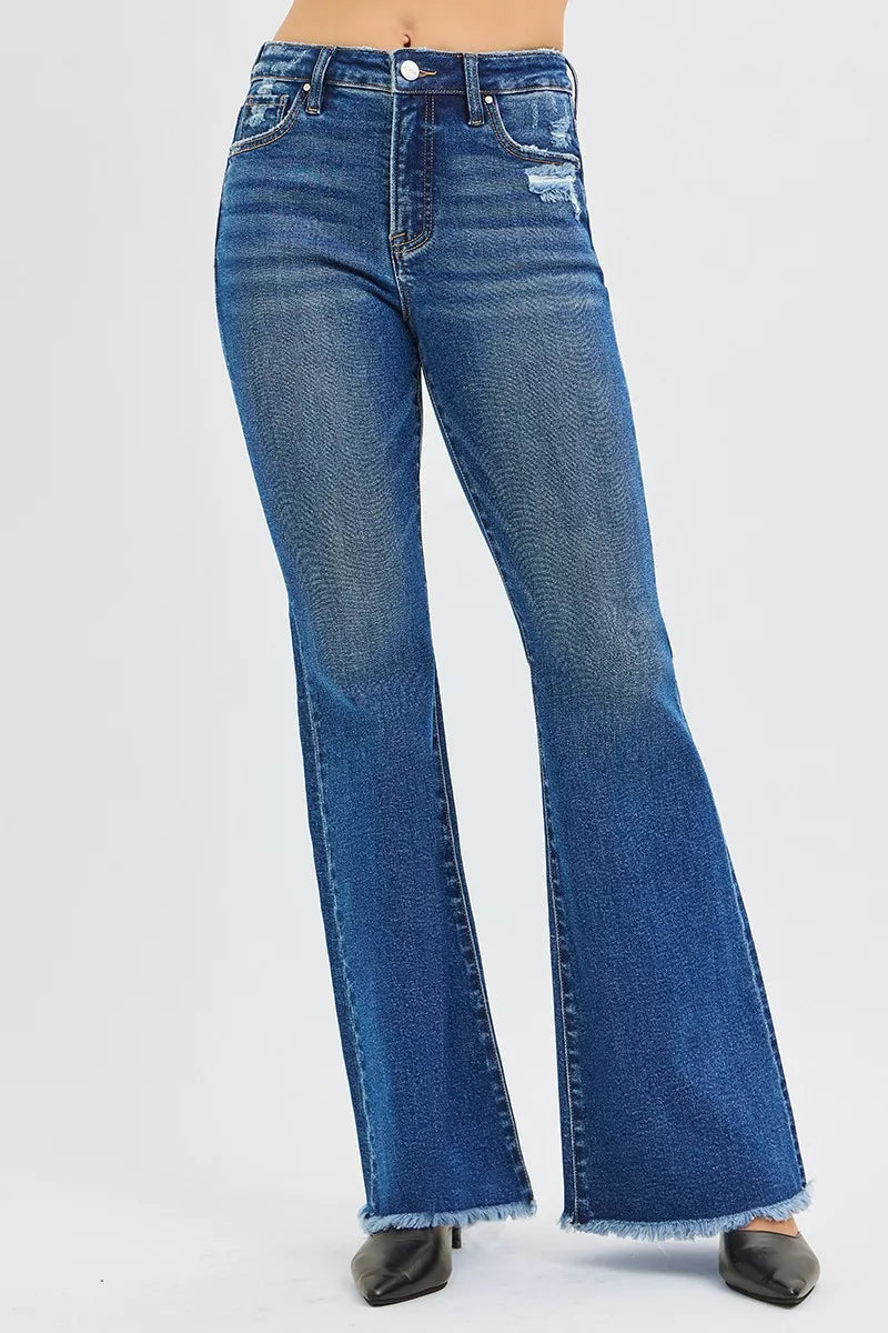 RISEN DARK / 0 RISEN High Rise Flare Jeans