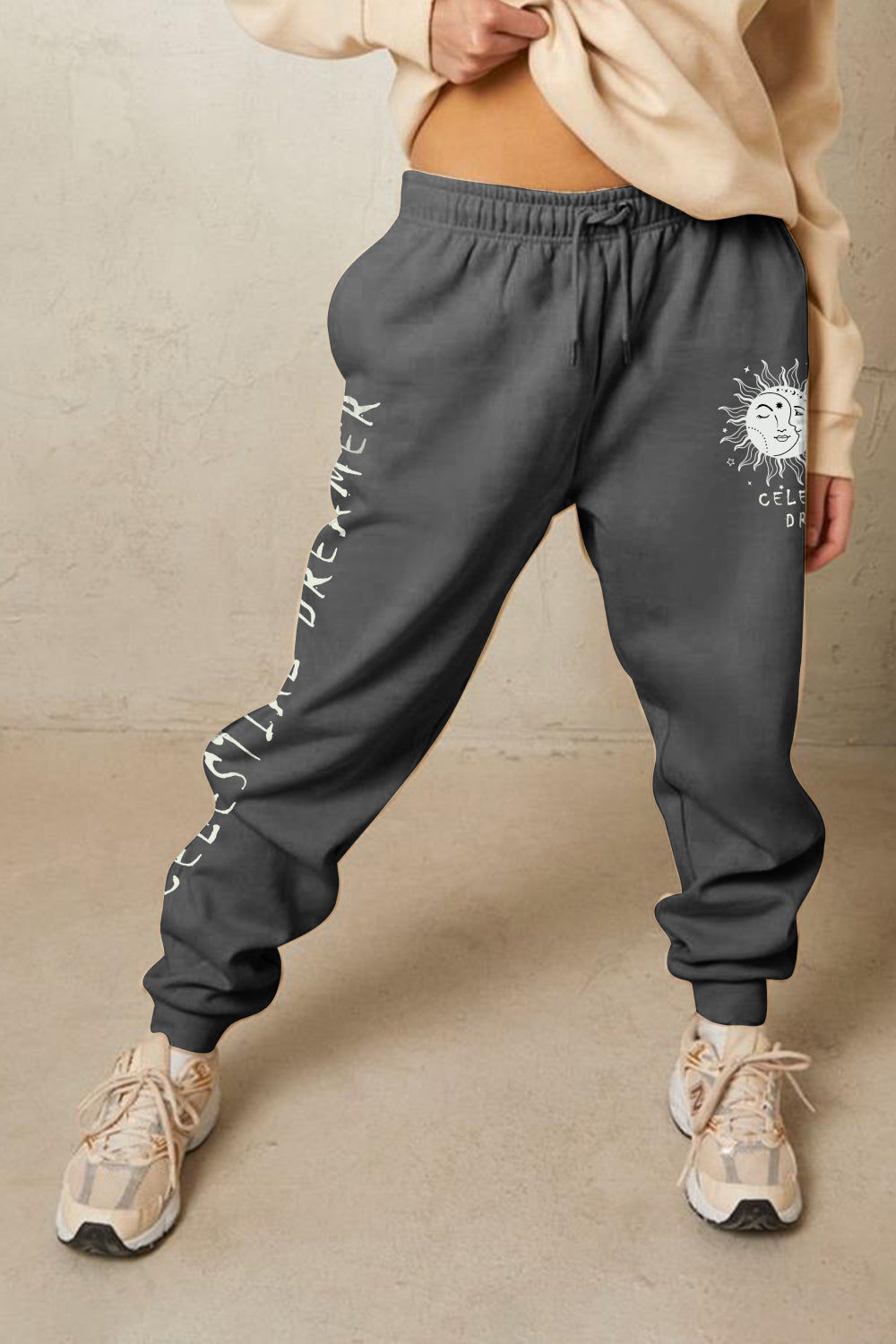 Simply Love Simply Love Full Size CELESTIAL DREAMER Graphic Sweatpants