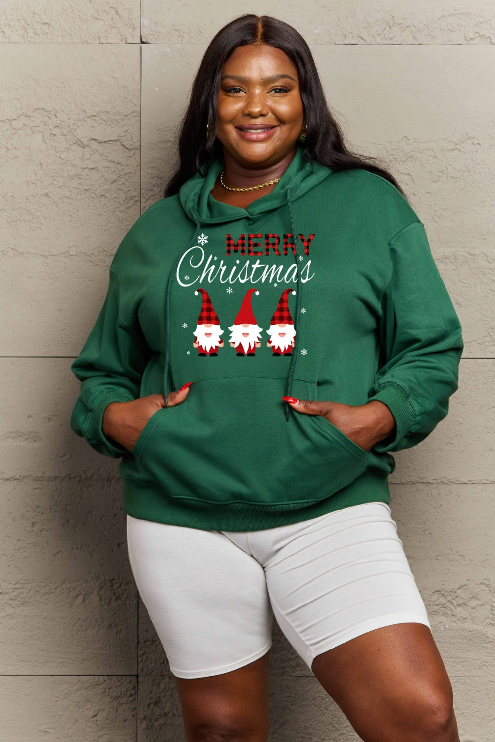 Simply Love Simply Love Full Size MERRY CHRISTMAS Graphic Hoodie