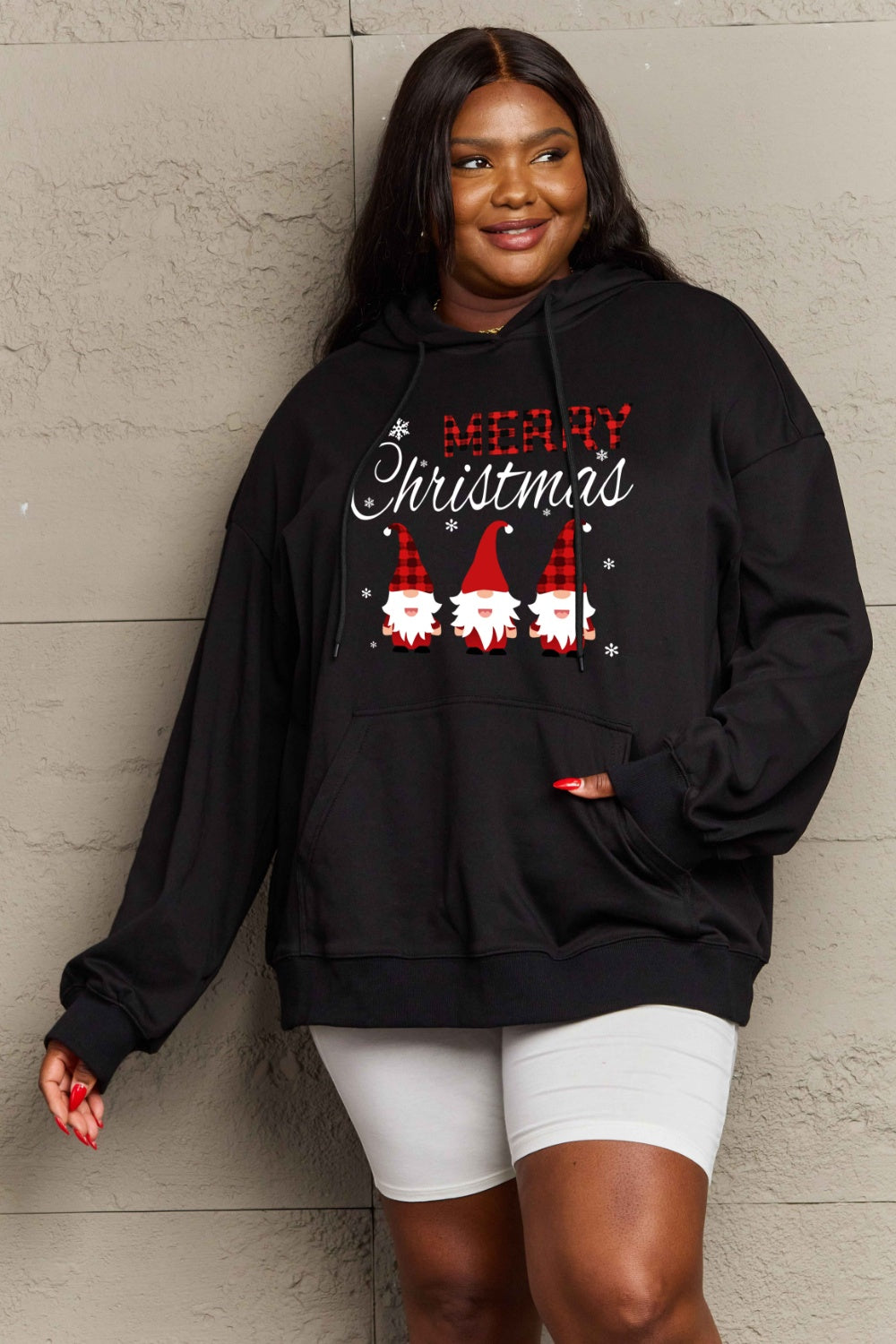Simply Love Simply Love Full Size MERRY CHRISTMAS Graphic Hoodie
