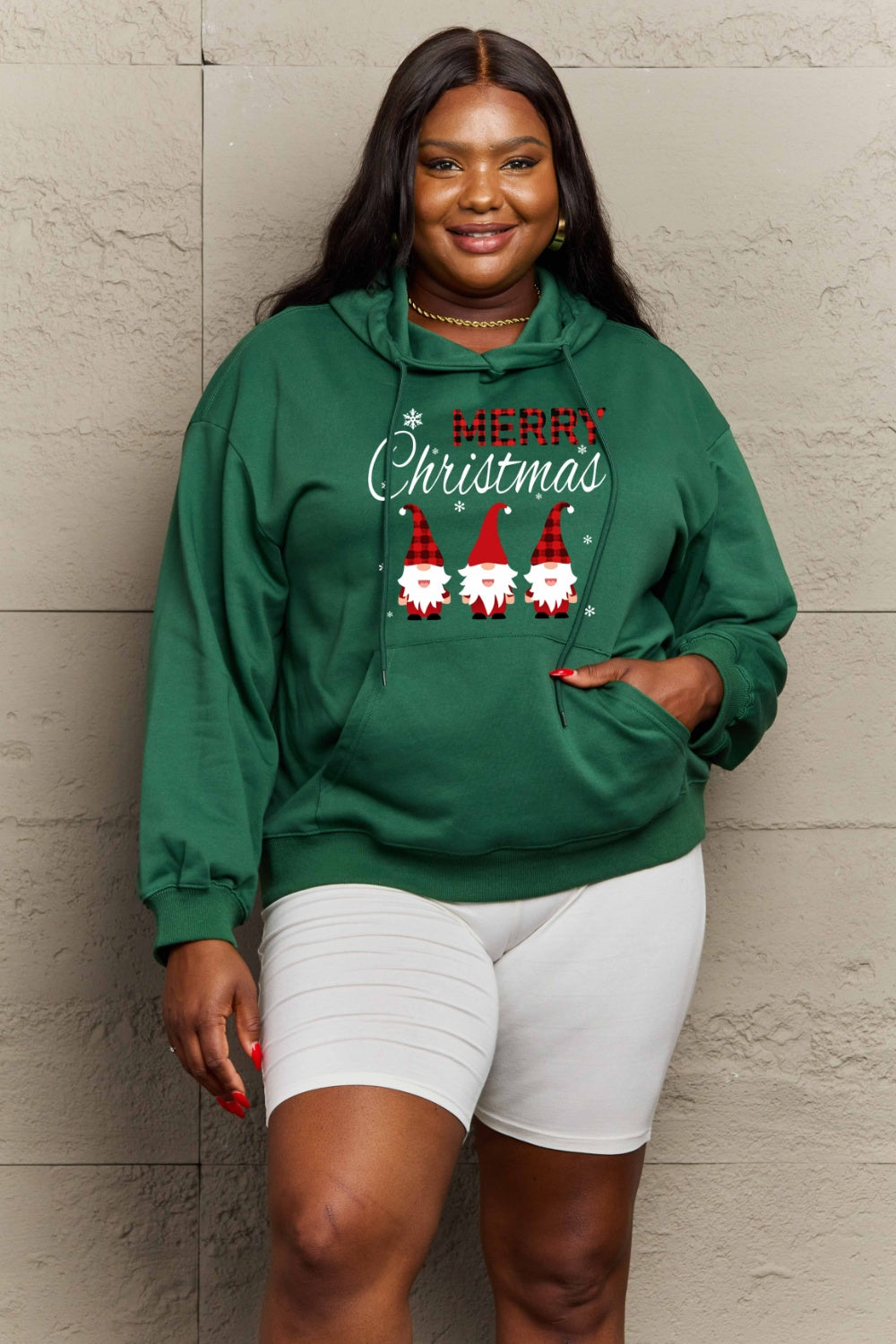 Simply Love Simply Love Full Size MERRY CHRISTMAS Graphic Hoodie
