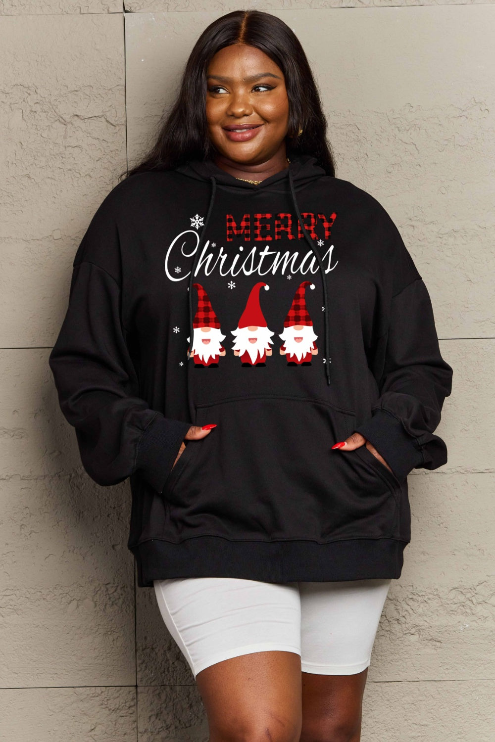 Simply Love Simply Love Full Size MERRY CHRISTMAS Graphic Hoodie