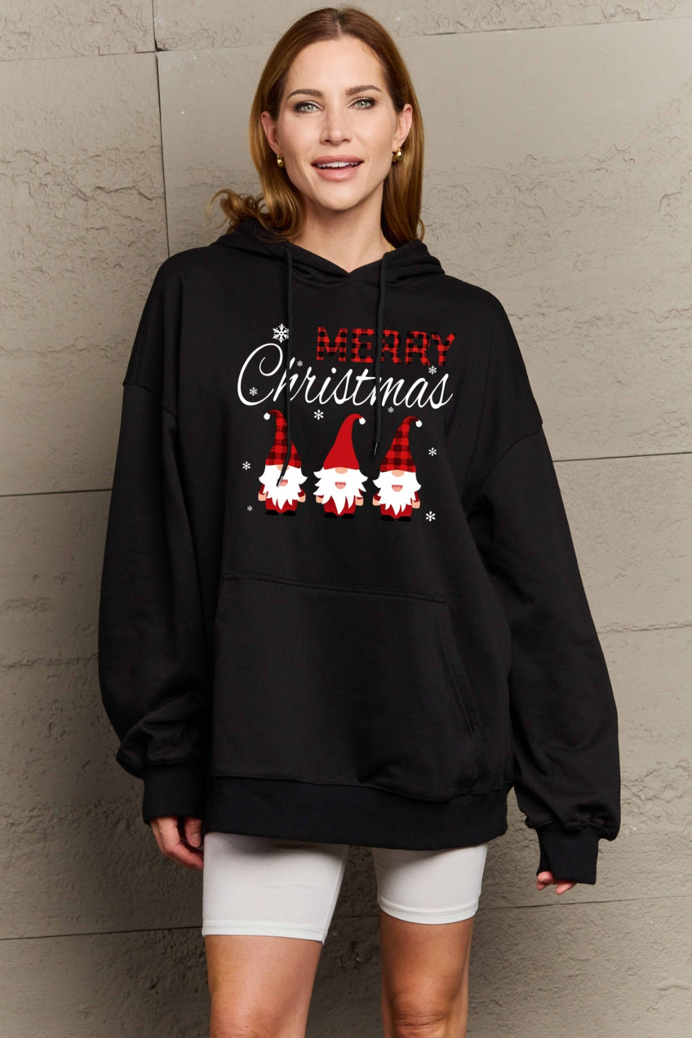 Simply Love Simply Love Full Size MERRY CHRISTMAS Graphic Hoodie