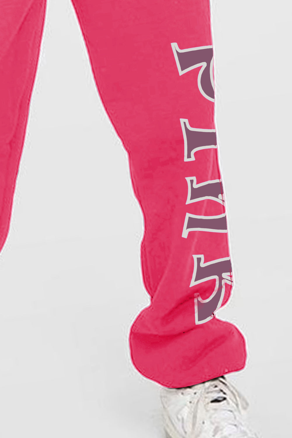 Simply Love Simply Love Full Size PINK Graphic Sweatpants