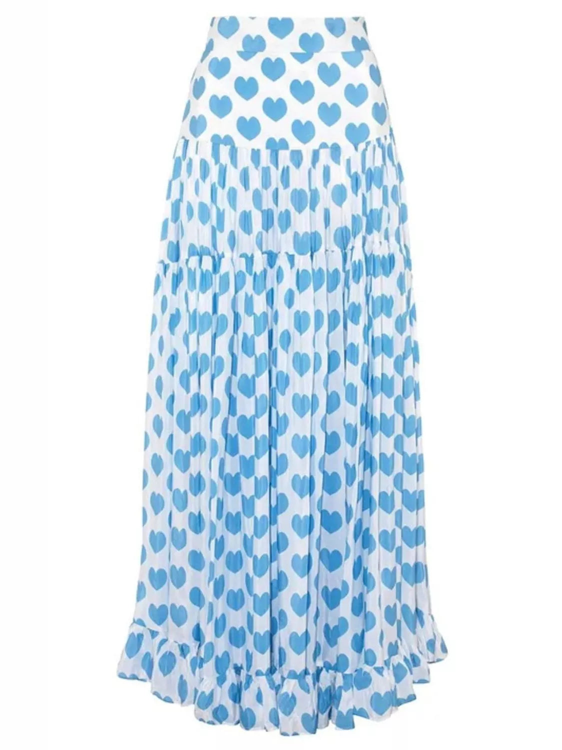 SO ME Printed One-Piece Swimwear and Skirt Set