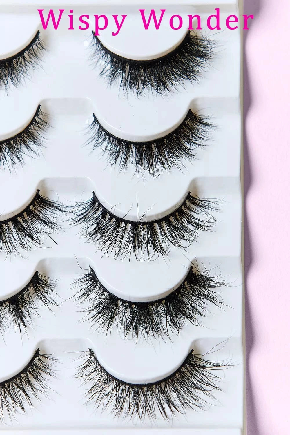 SO ME Wispy Wonder / One Size SO PINK BEAUTY Mink Eyelashes Variety Pack 5 Pairs