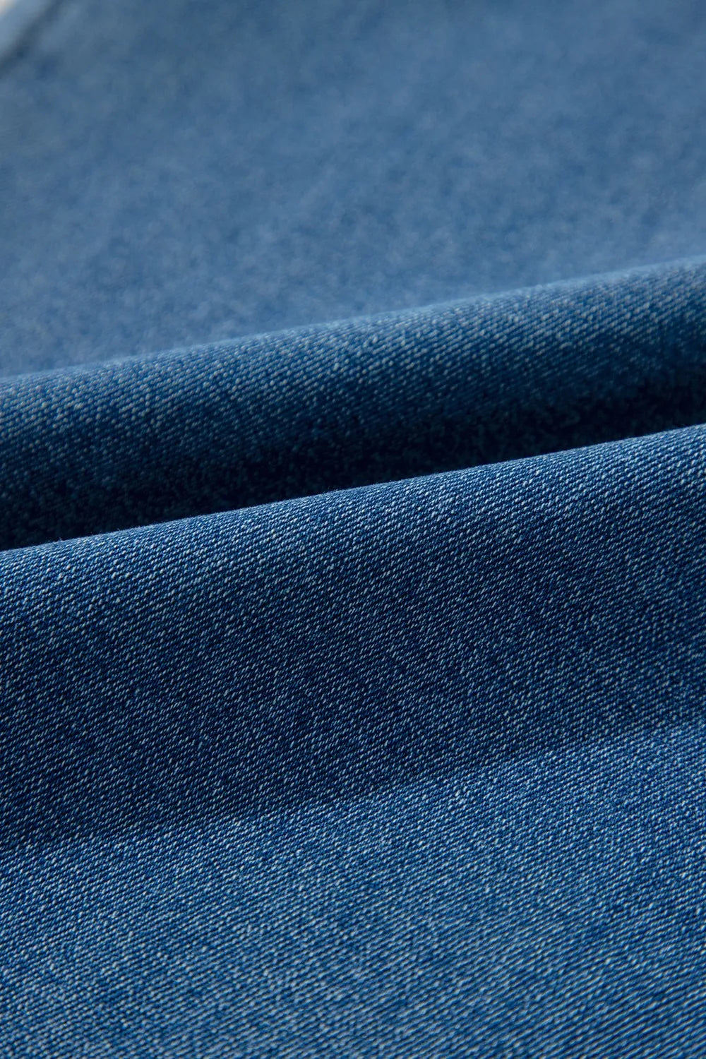 SYNZ Adjustable Tie Straps Wide Leg Denim Overalls