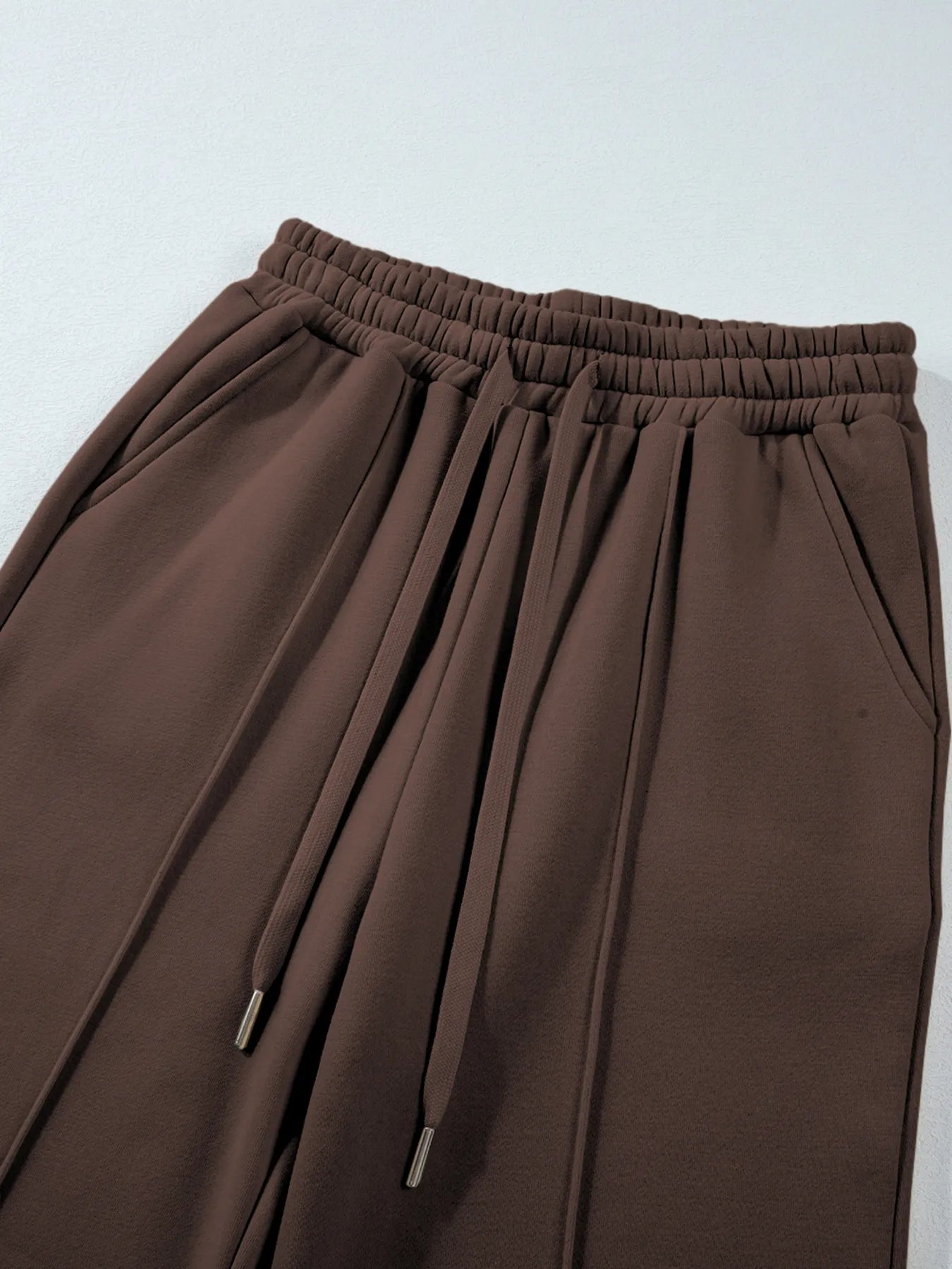 SYNZ Collared Sweatshirt and High Waist Pants Active Set