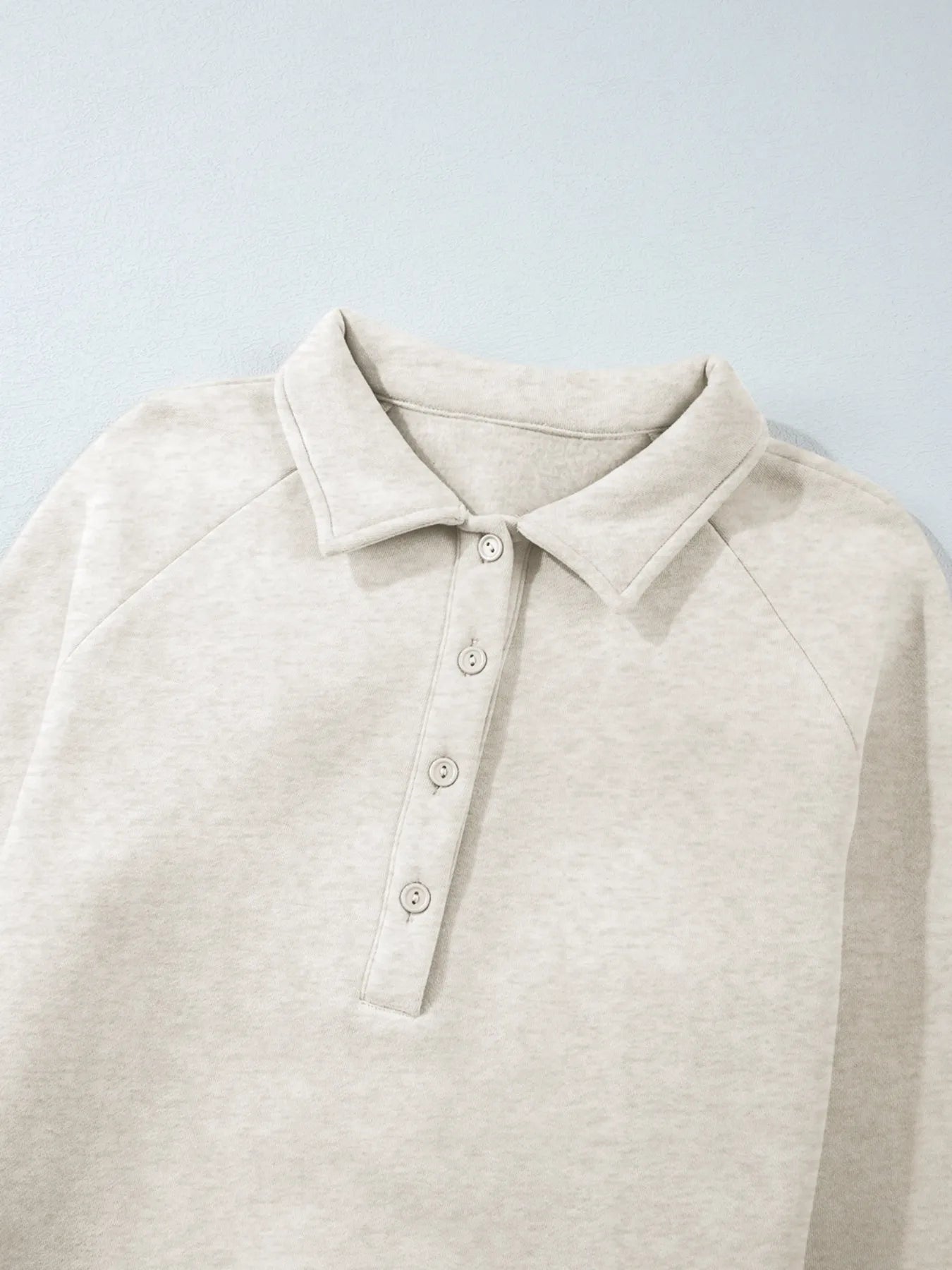 SYNZ Collared Sweatshirt and High Waist Pants Active Set