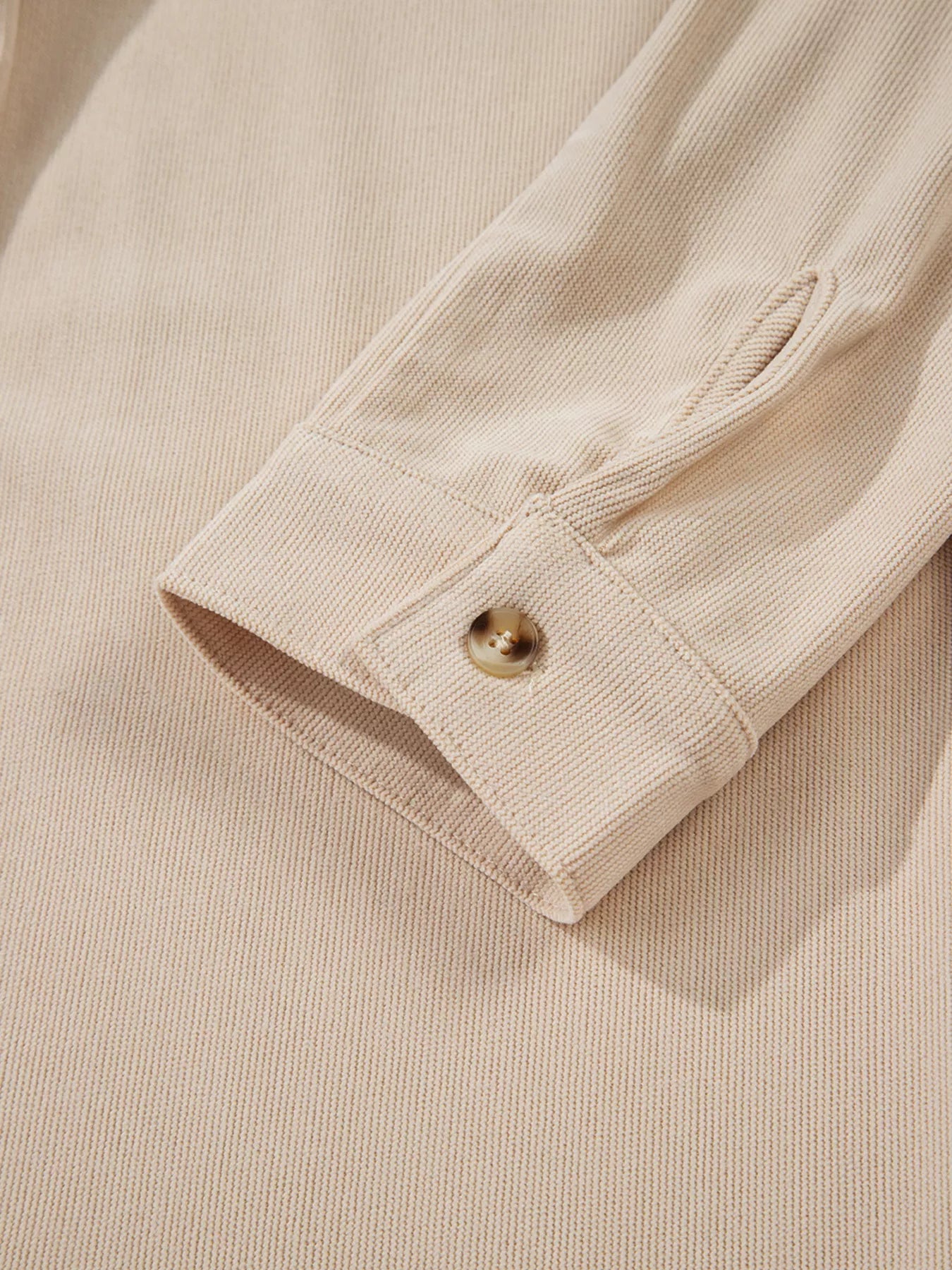 SYNZ Corduroy Half Button Collared Long Sleeve Mini Dress