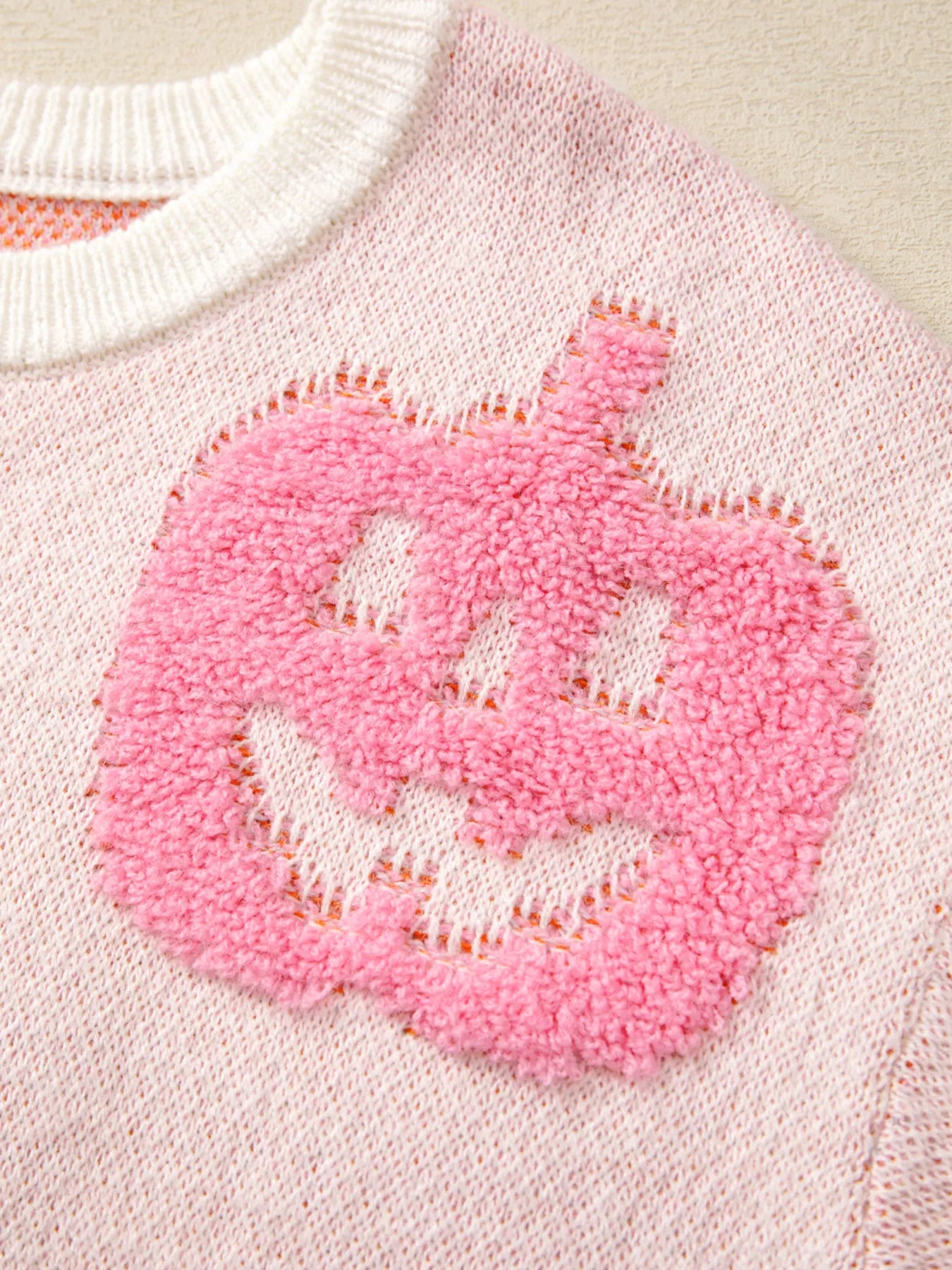 SYNZ Halloween Cute Pumpkin Pattern Sweater