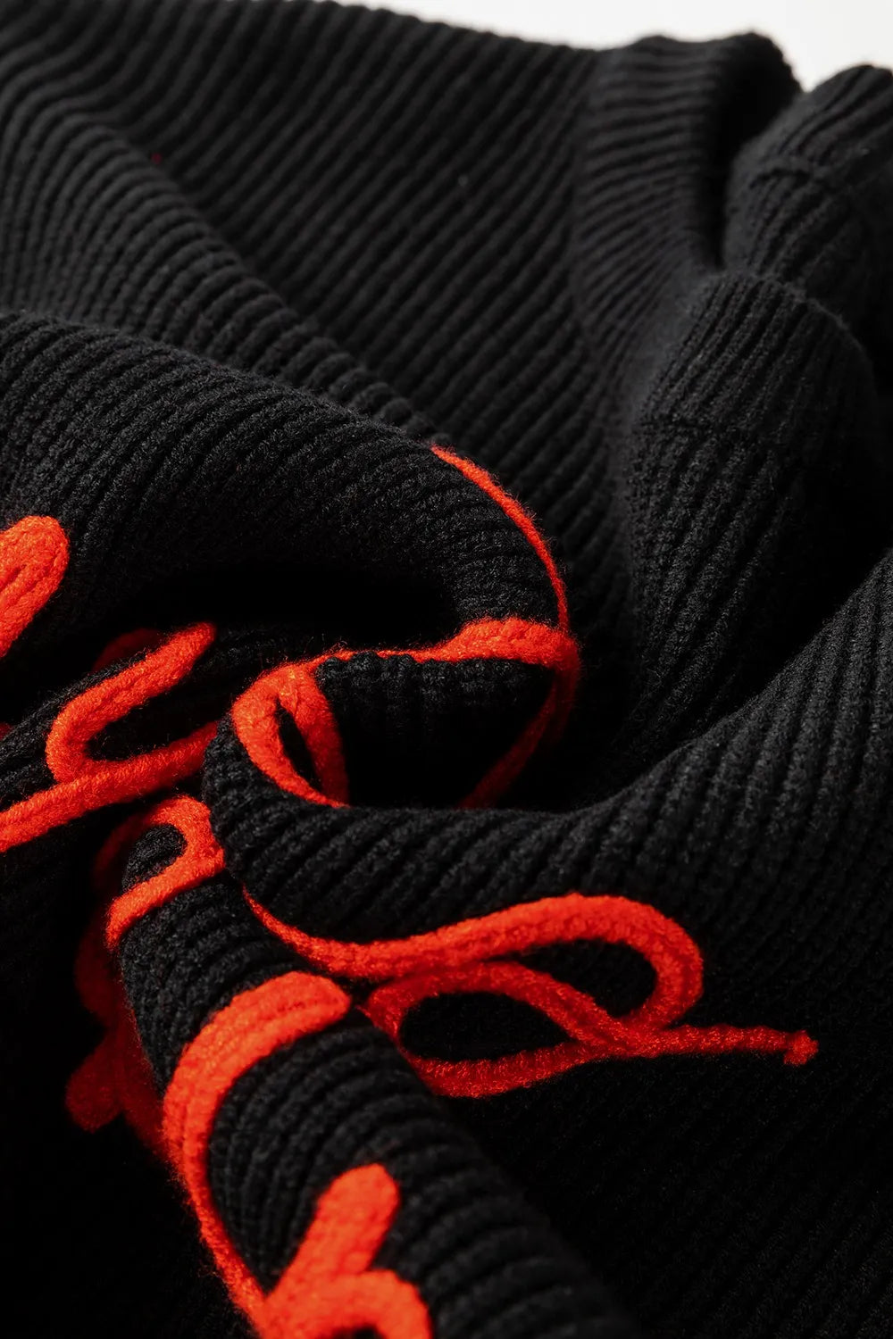 SYNZ HELLO PUMPKIN Round Neck Long Sleeve Sweater