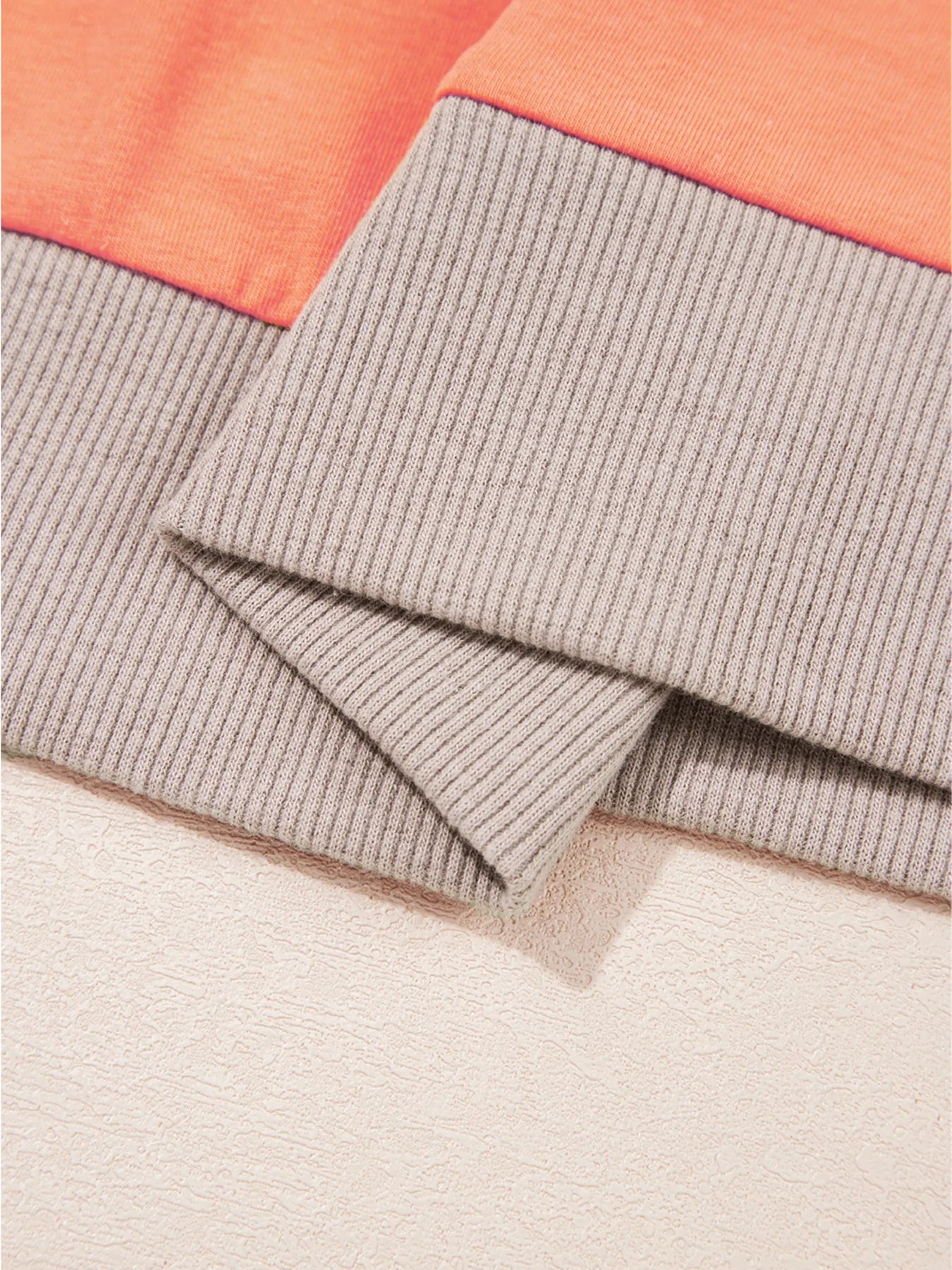 SYNZ Plaid Waffle Flower Patchwork Contrast Top