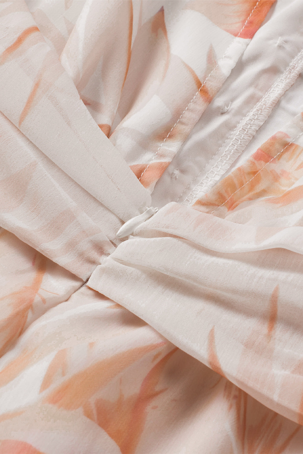 SYNZ Printed Short Sleeve Tie Front Romper