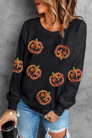 SYNZ Pumpkin Dropped Shoulder Sweatshirt