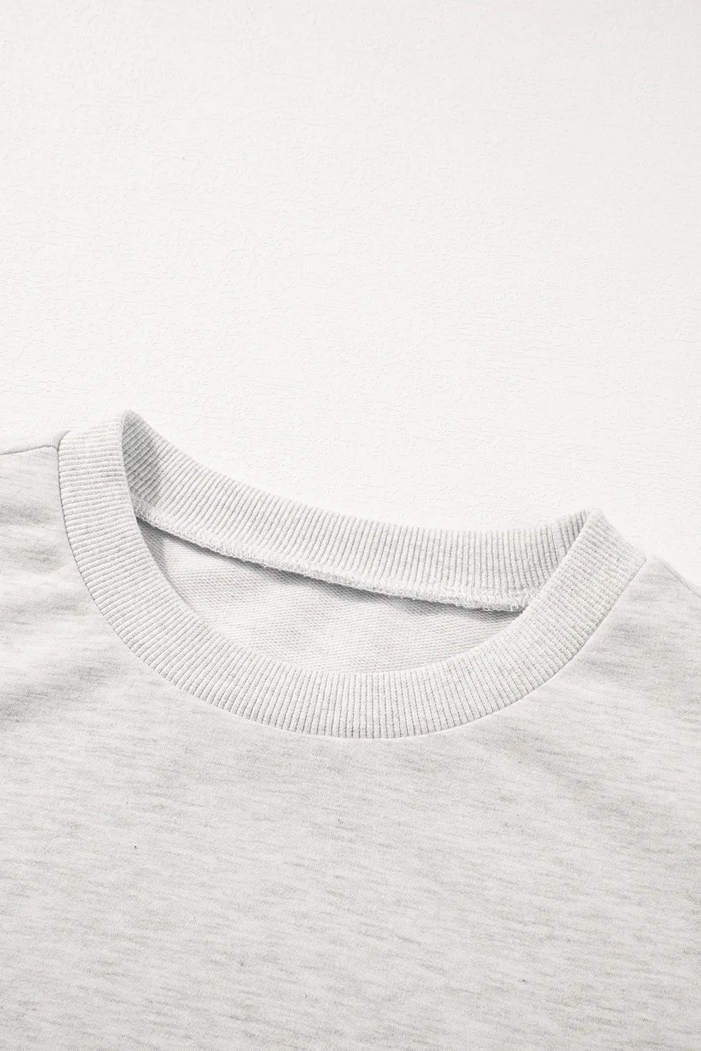 SYNZ Rhinestone Pearl Detail Round Neck Puff Sleeve Top