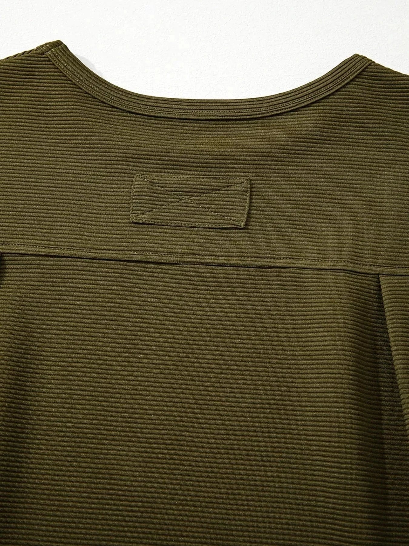 SYNZ Sweatshirts & Hoodies Ribbed Knit Oversized Sweatshirt