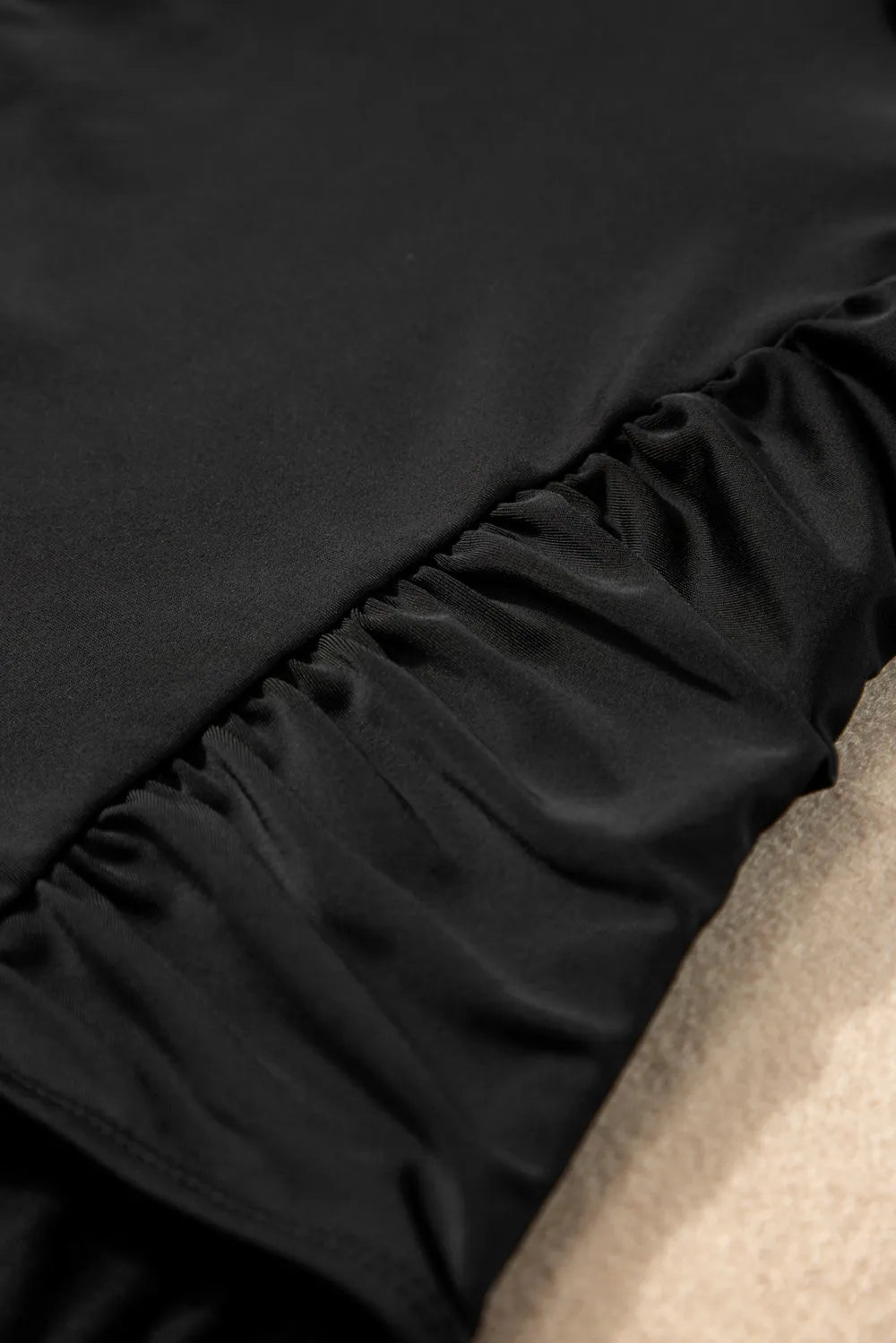 SYNZ Swimwear Full Size Ruched V-Neck One-Piece Swimwear