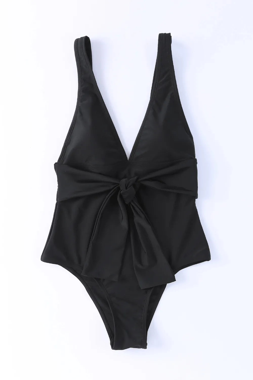 SYNZ Swimwear Plunge Wide Strap One-Piece Swimwear