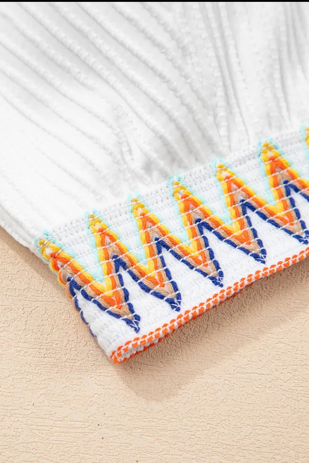 SYNZ Textured Contrast Banding Bikini High Waist 2pcs Swimsuit