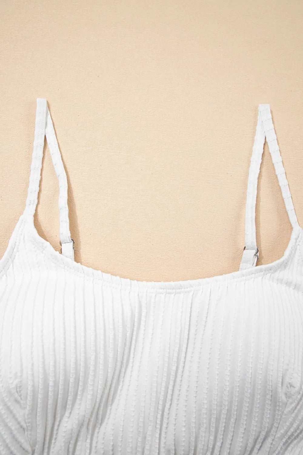 SYNZ Textured Contrast Banding Bikini High Waist 2pcs Swimsuit