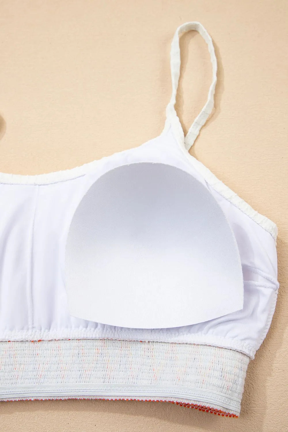 SYNZ Textured Contrast Banding Bikini High Waist 2pcs Swimsuit