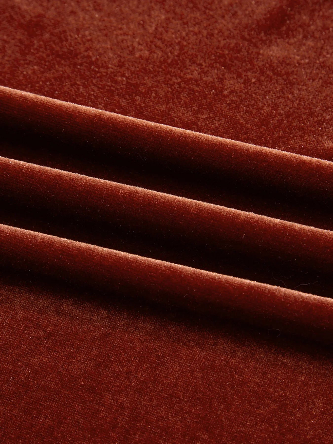 SYNZ V Neck Puff Sleeve Velvet Dress