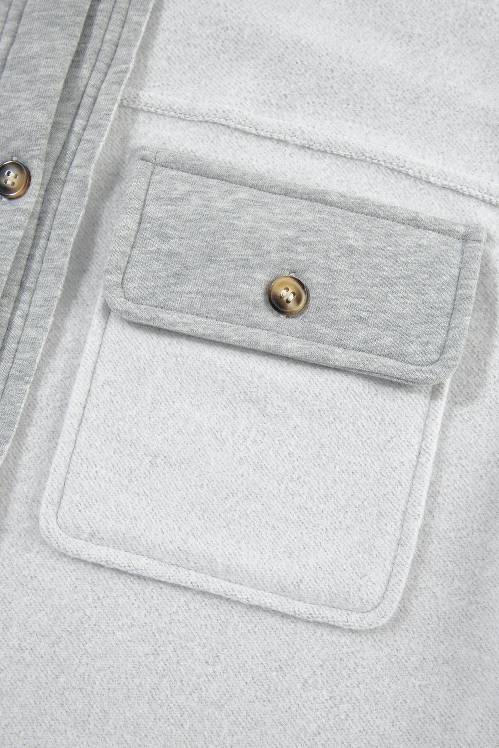 SYNZ Vests Pocketed Curved Hem Button Up Vest