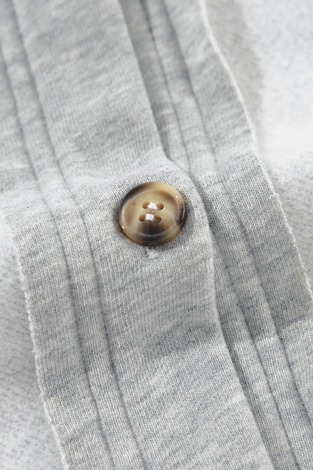 SYNZ Vests Pocketed Curved Hem Button Up Vest