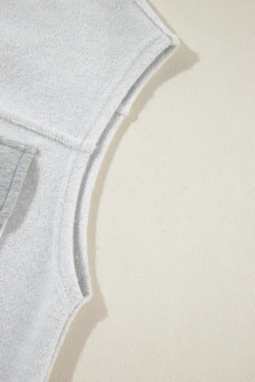 SYNZ Vests Pocketed Curved Hem Button Up Vest