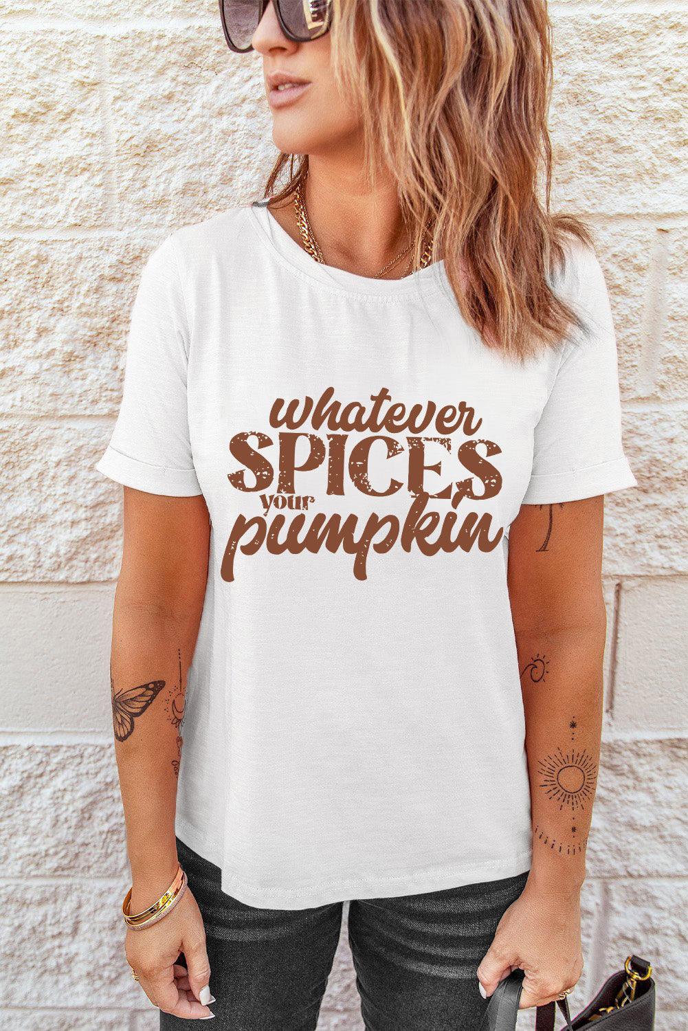 SYNZ WHATEVER SPICES YOUR PUMPKIN Graphic Tee