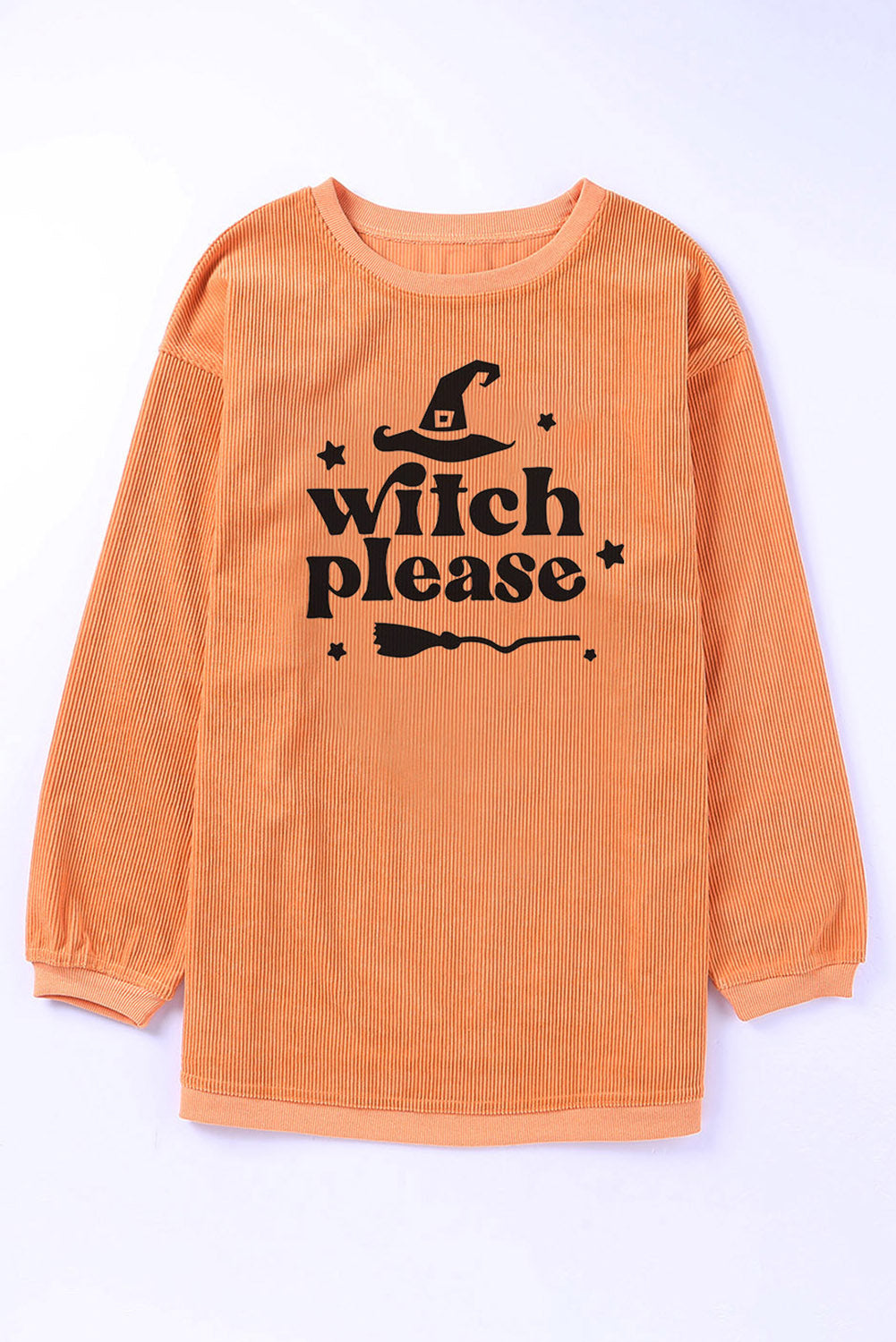 SYNZ WITCH PLEASE Graphic Dropped Shoulder Sweatshirt