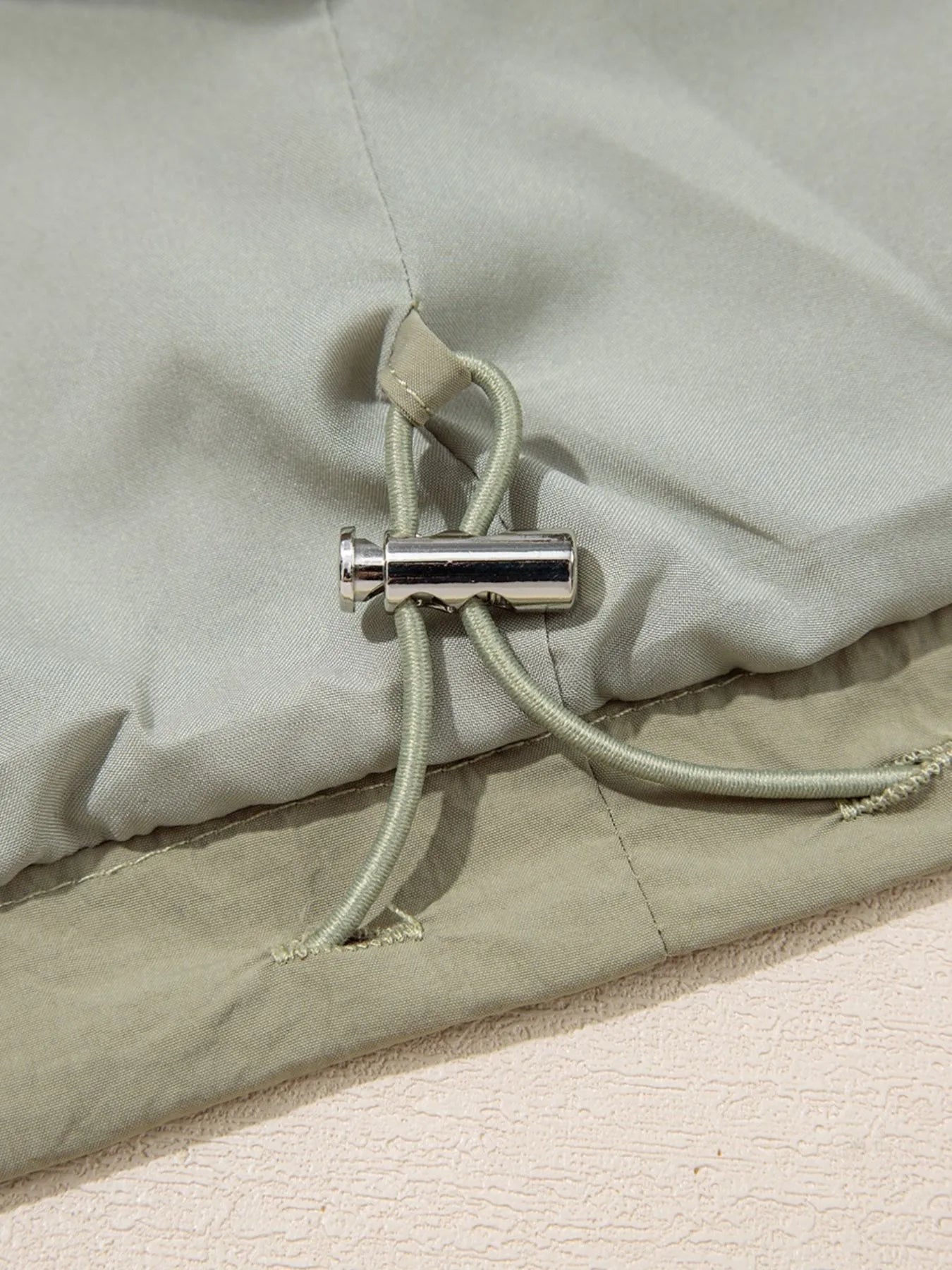 SYNZ Zip Up Cropped Hooded Utility Jacket