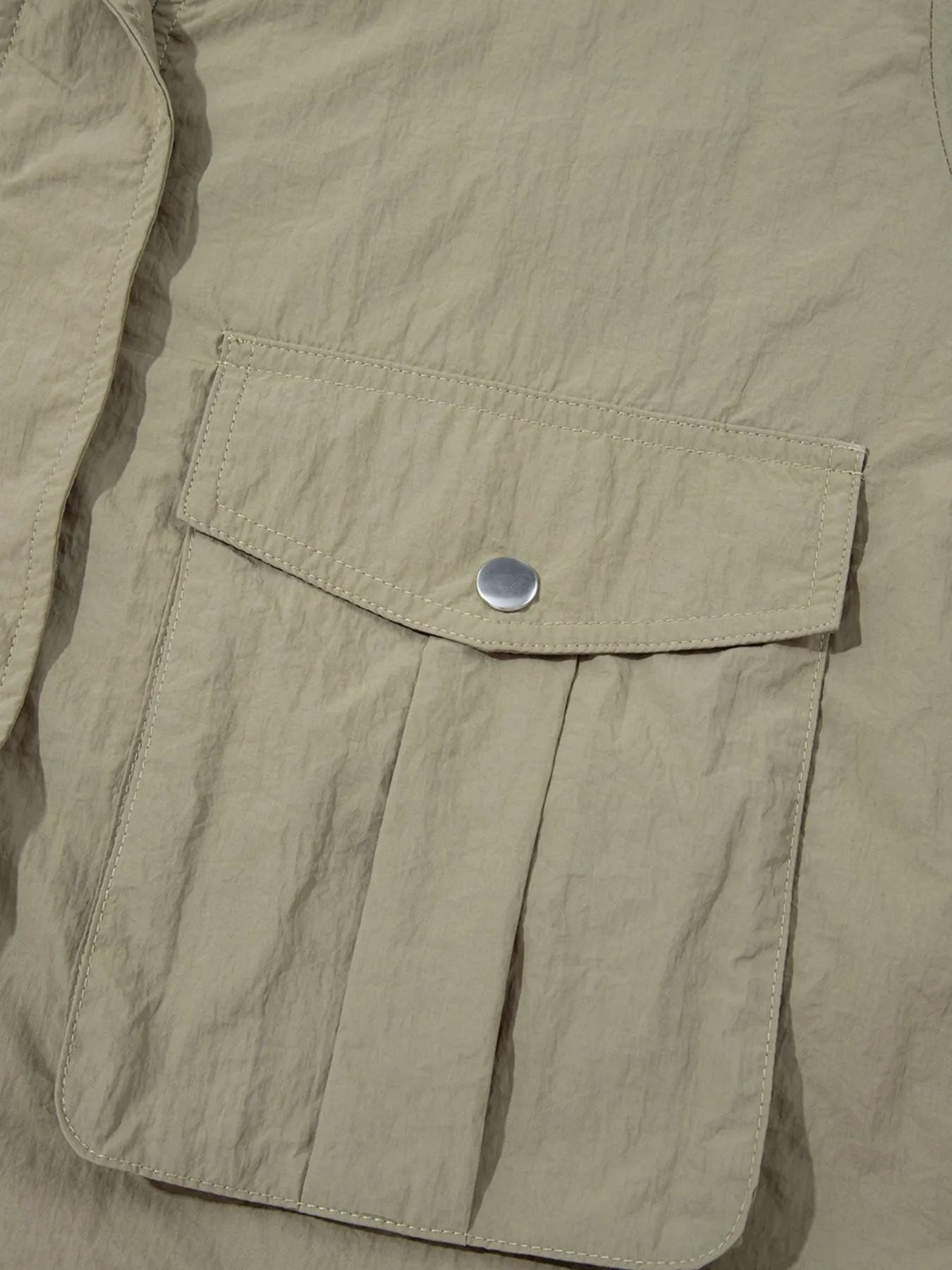 SYNZ Zip Up Cropped Hooded Utility Jacket