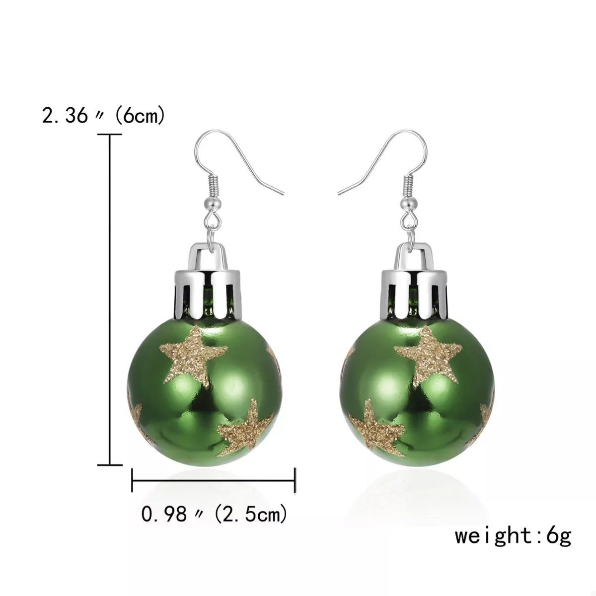 Trendsi Christmas Ball Drop Earrings