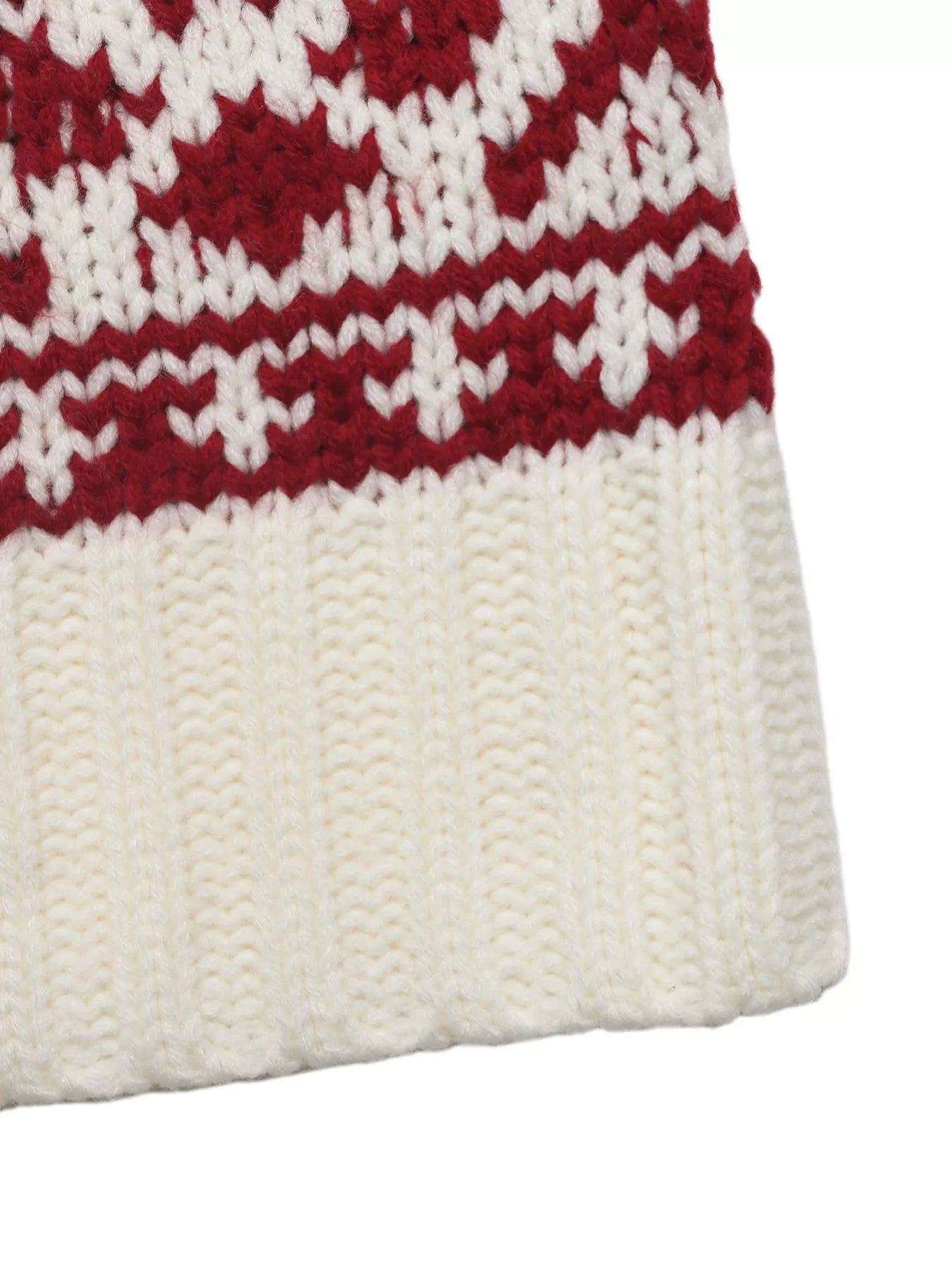 Trendsi Christmas Cable Knit Long Sleeve Sweater