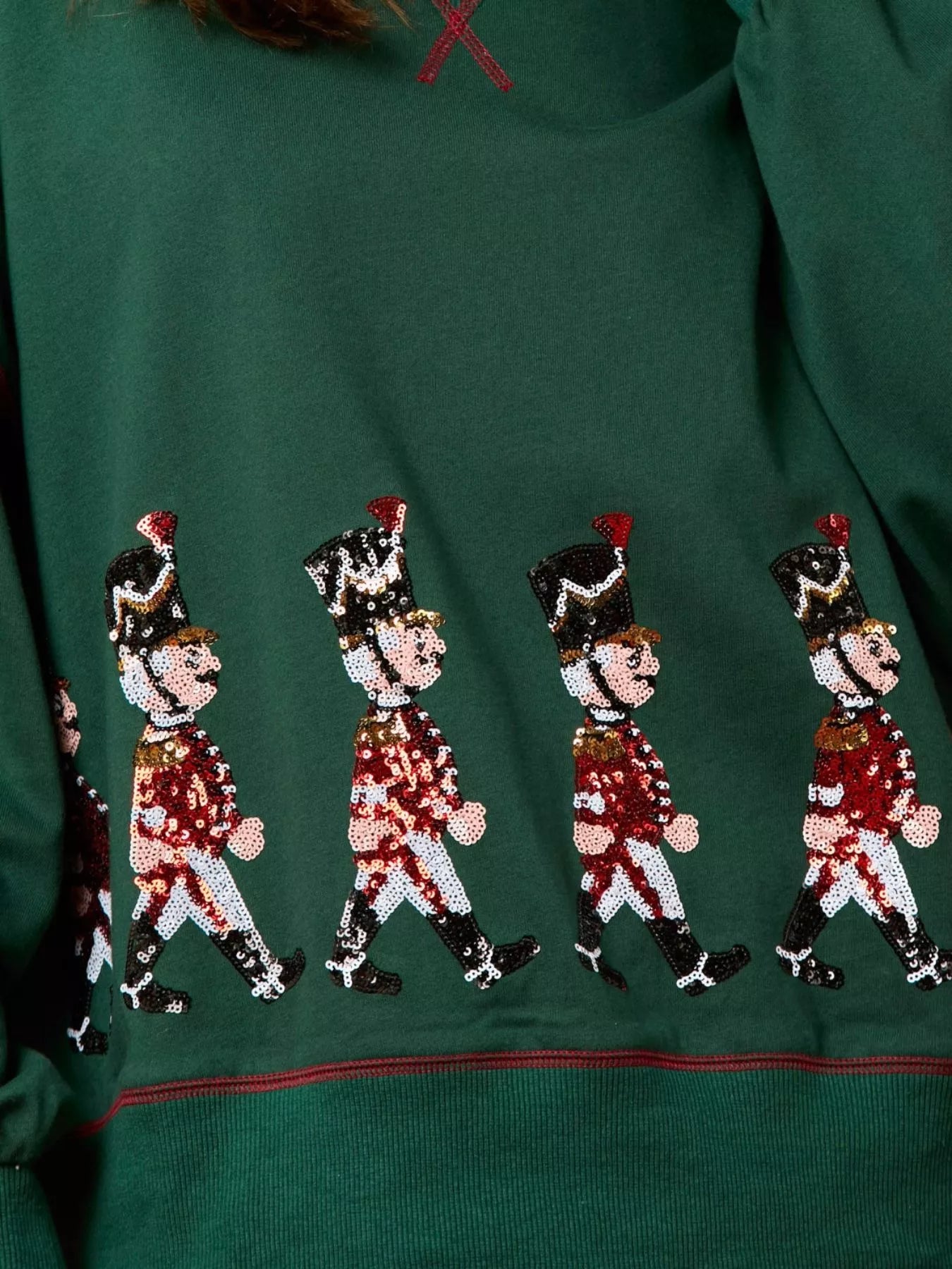 Trendsi Christmas Marching Band Sequin Sweatshirt
