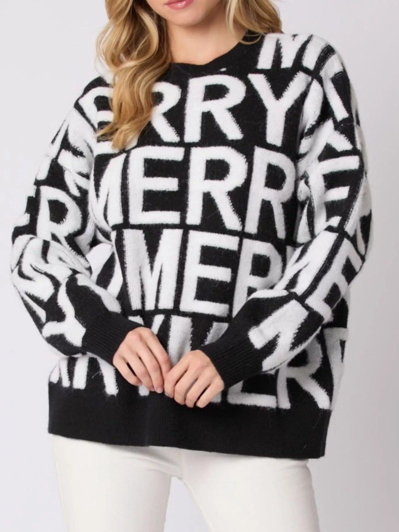 Trendsi Christmas Merry Festive Holiday Sweater