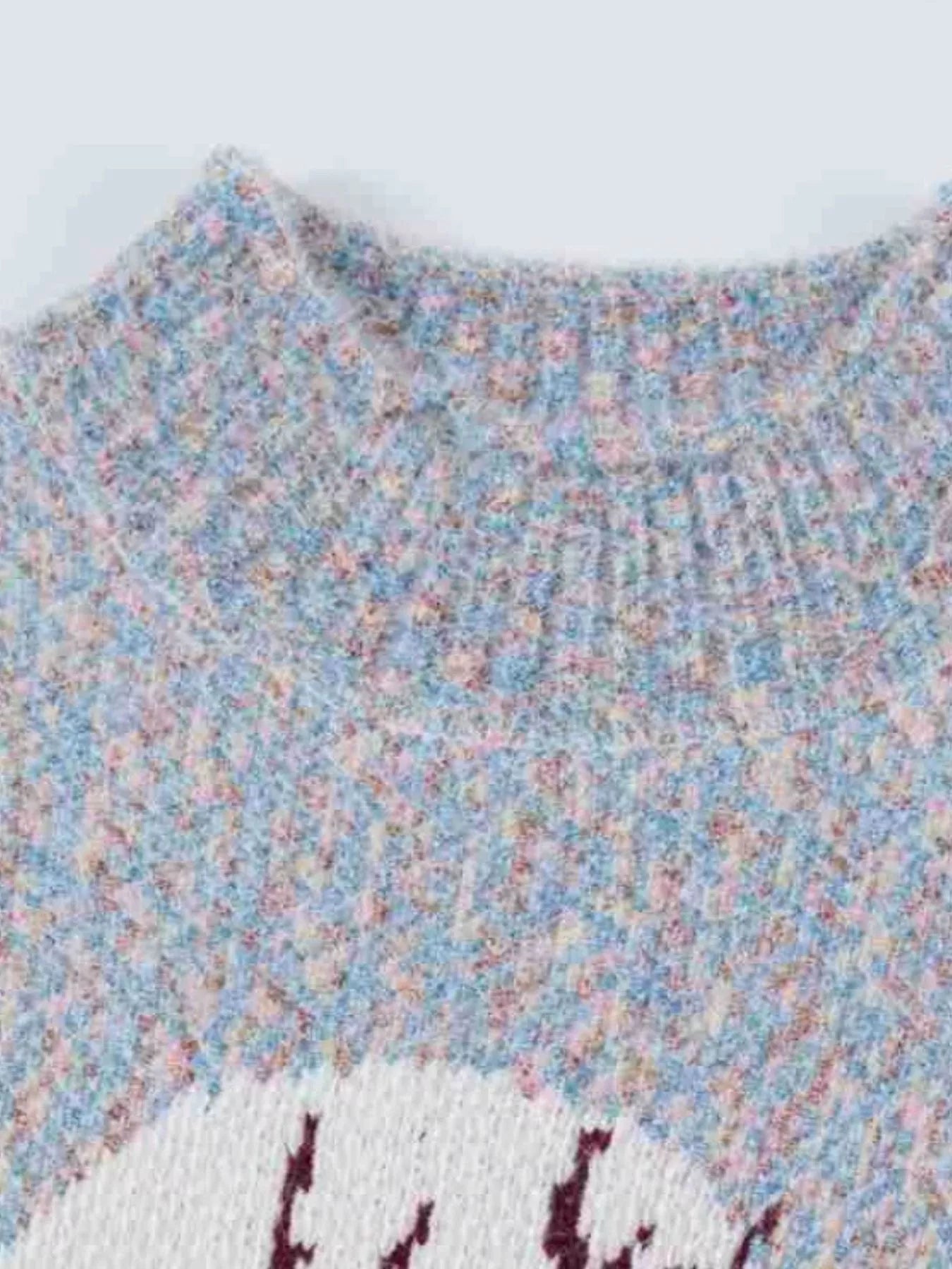 Trendsi Christmas Reindeer Long Sleeve Sweater