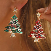 Trendsi Christmas Tree Dangle Earrings