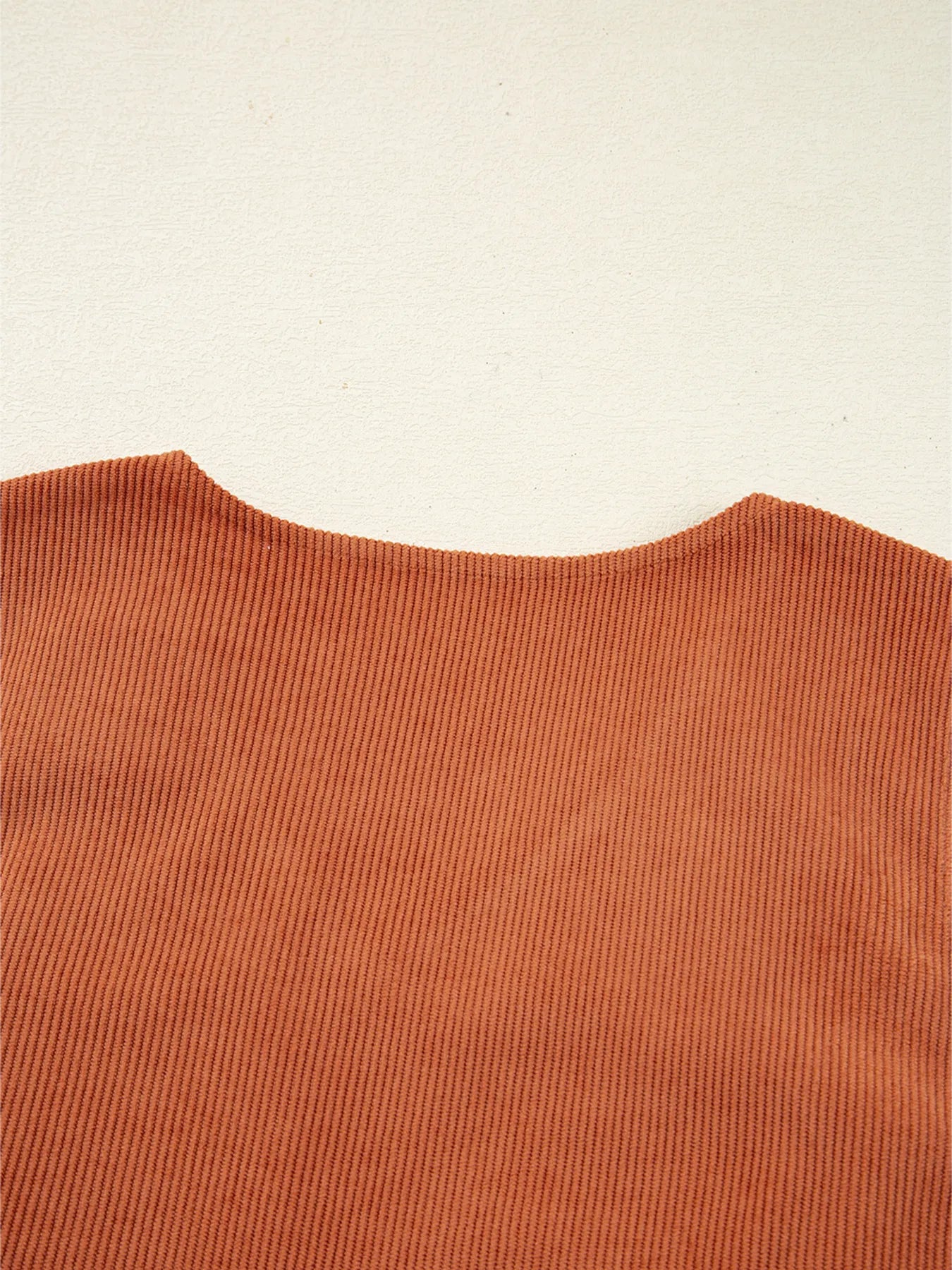 Trendsi Corduroy Western Embroidered Patched Pocket Shift Sleeveless Mini Dress