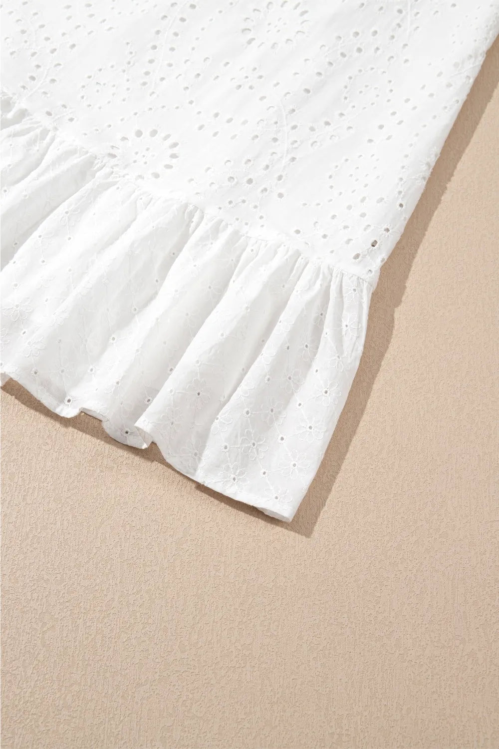 Trendsi Floral Eyelet Embroidered Sleeveless Shift Dress